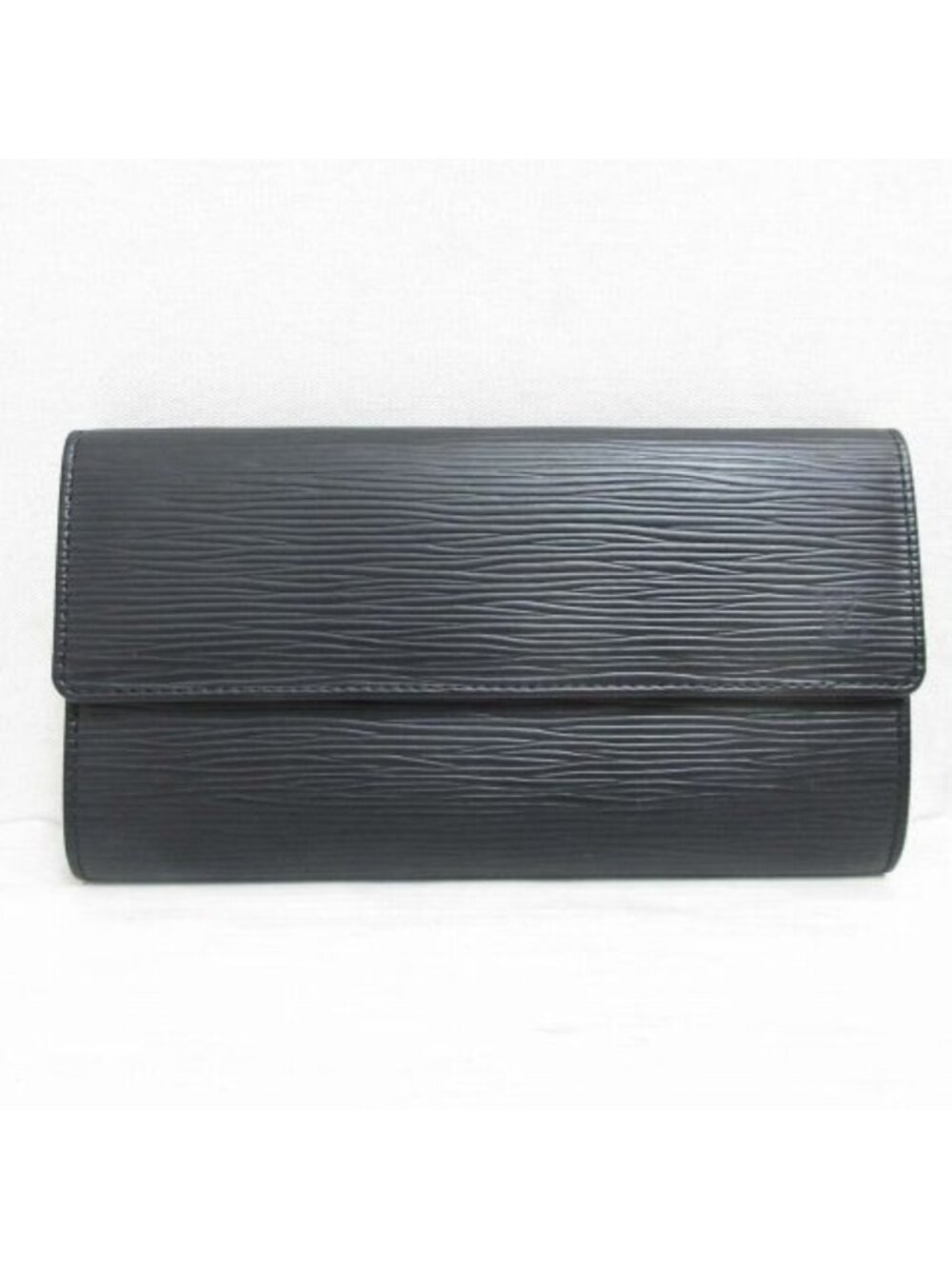 Louis Vuitton Epi Pochette Porte Monnaie Credit Bifold Wallet Noir Black Leather